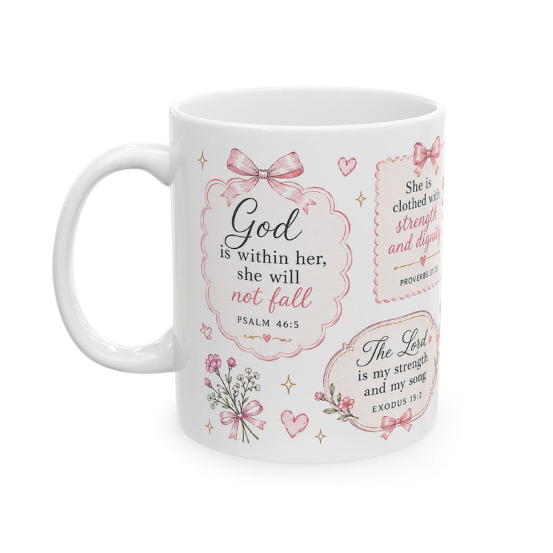 Christian Scripture Mug, Walk by Faith Coffee Cup