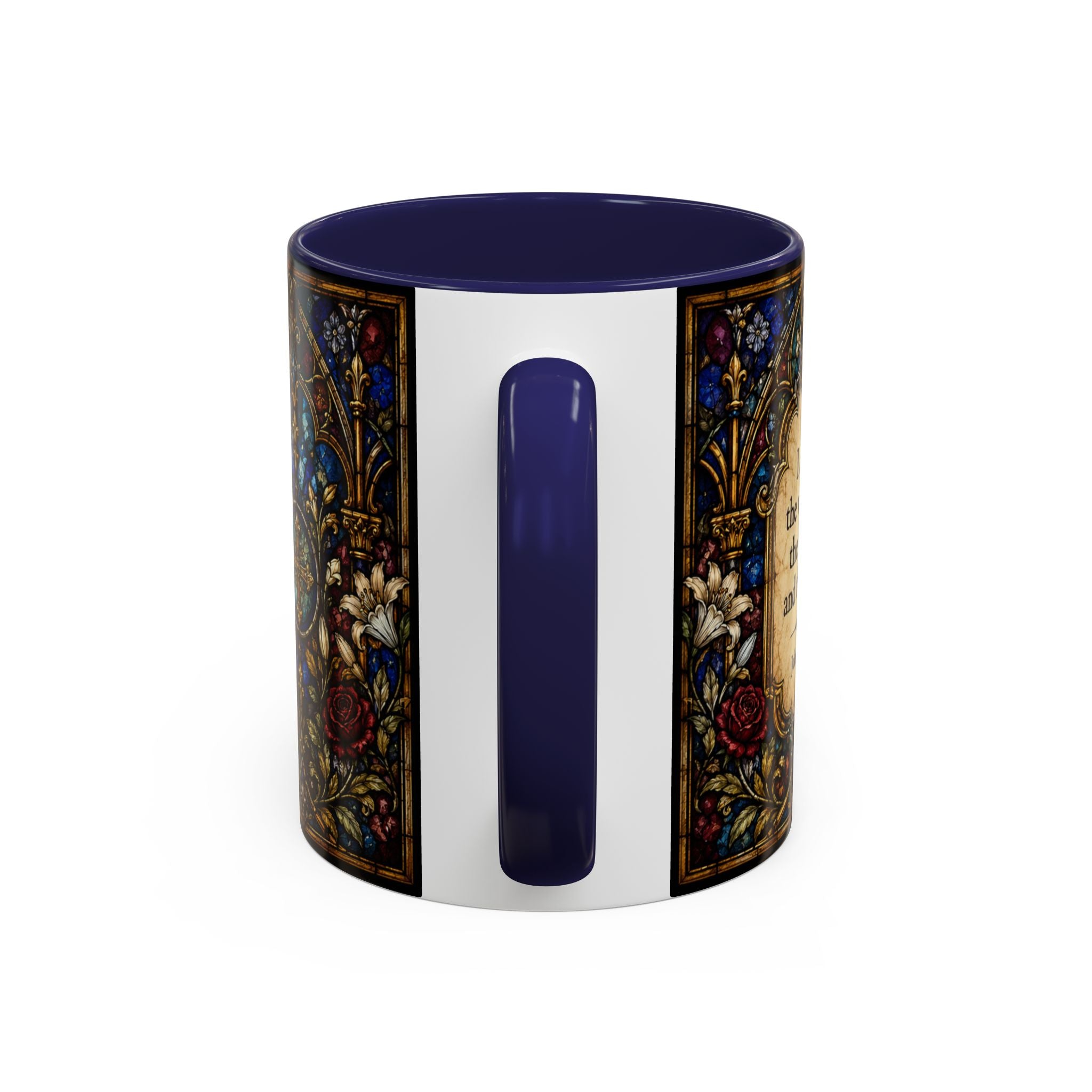 Sacred Heart Jesus Stained Glass Mug | Accent Coffee Mug