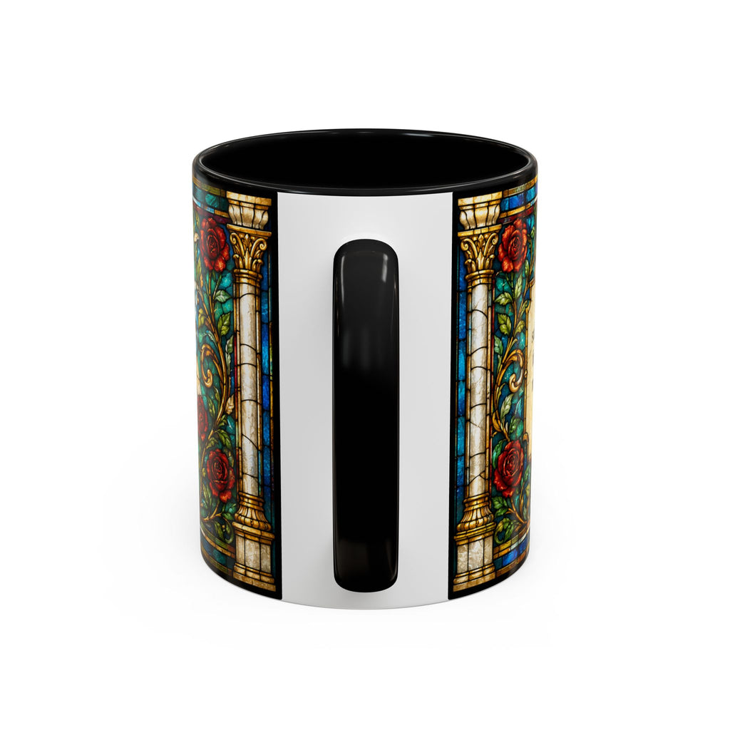Sacred Heart Jesus Stained Glass Mug | Accent Coffee Mug 11oz 15oz