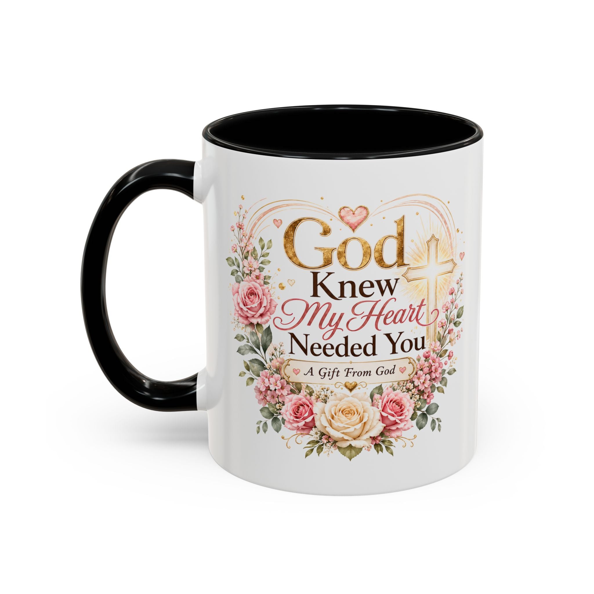 God Knew My Heart Needed You Mug, Christian Love Gift, Romantic Bible Verse Coffee Cup, Gift for Wife Girlfriend Husband Boyfriend
