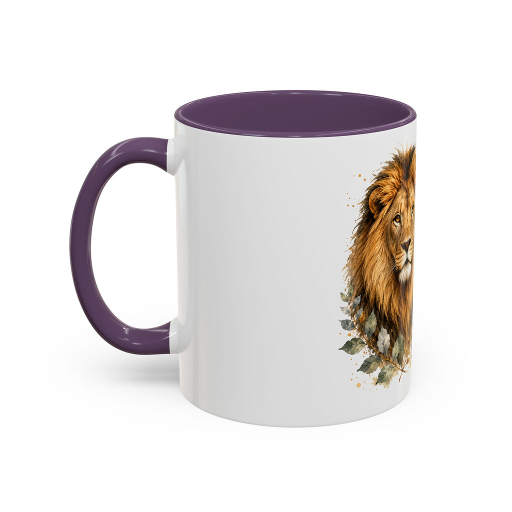 Strong and Courageous Lion Christian Mug | Accent Coffee Mug 11oz 15oz