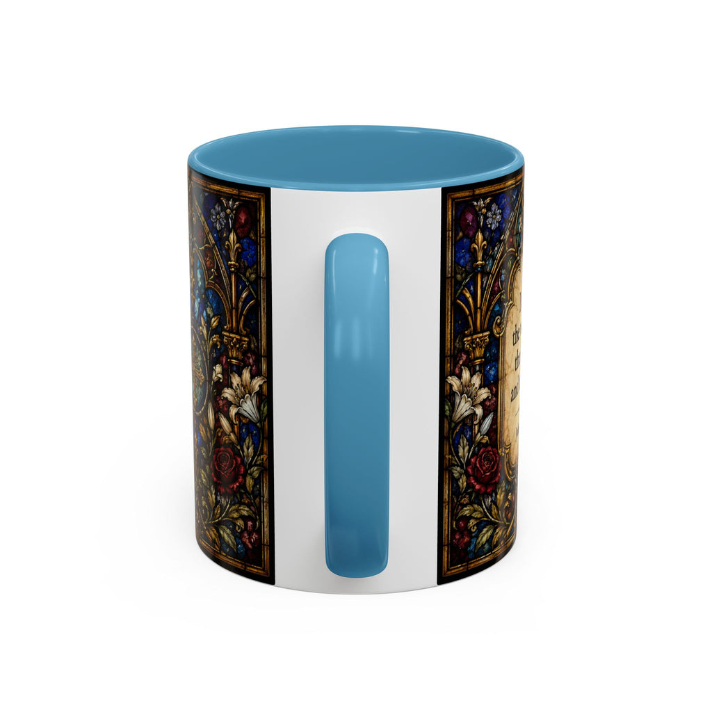 Sacred Heart Jesus Stained Glass Mug | Accent Coffee Mug