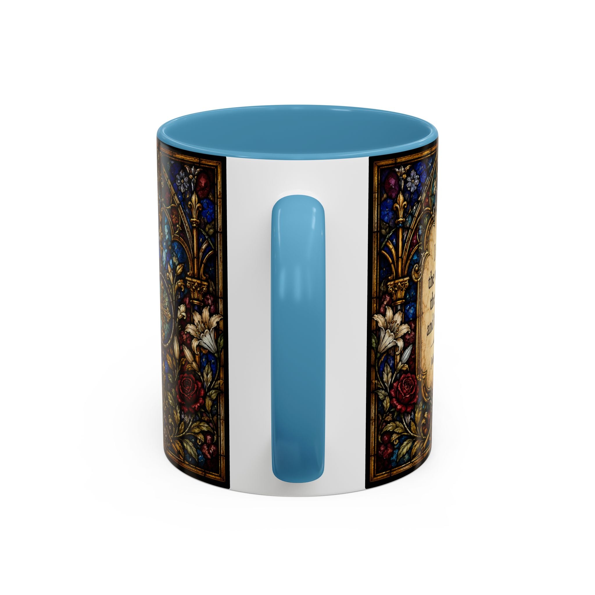 Sacred Heart Jesus Stained Glass Mug | Accent Coffee Mug