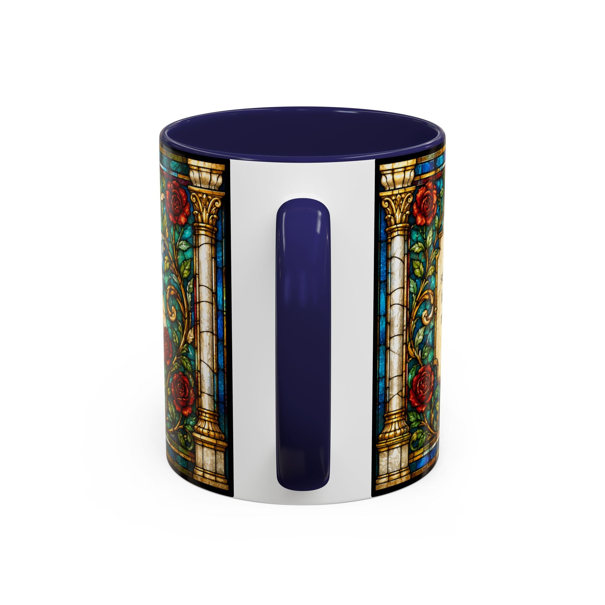 Sacred Heart Jesus Stained Glass Mug | Accent Coffee Mug 11oz 15oz