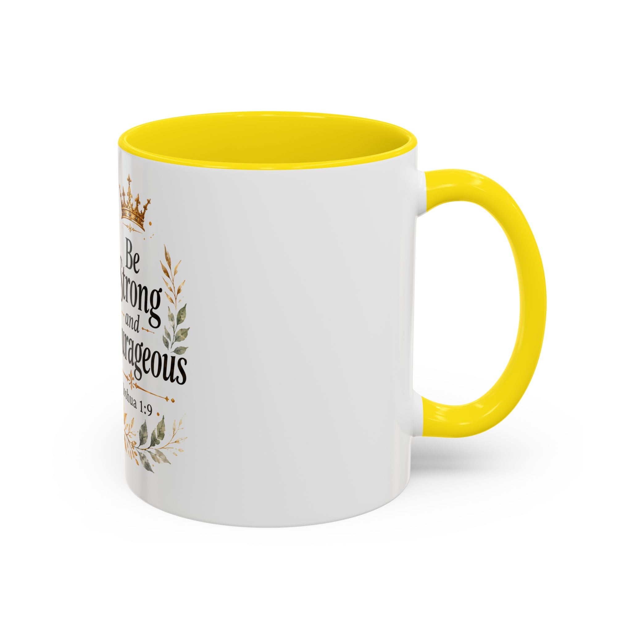 Strong and Courageous Lion Christian Mug | Accent Coffee Mug 11oz 15oz