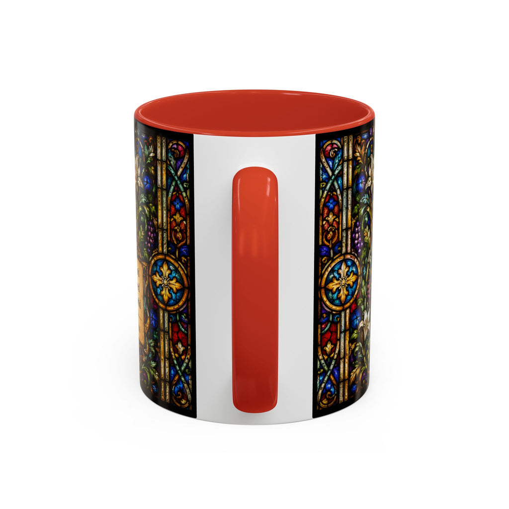 Crucifixion Stained Glass Mug | Accent Coffee Mug