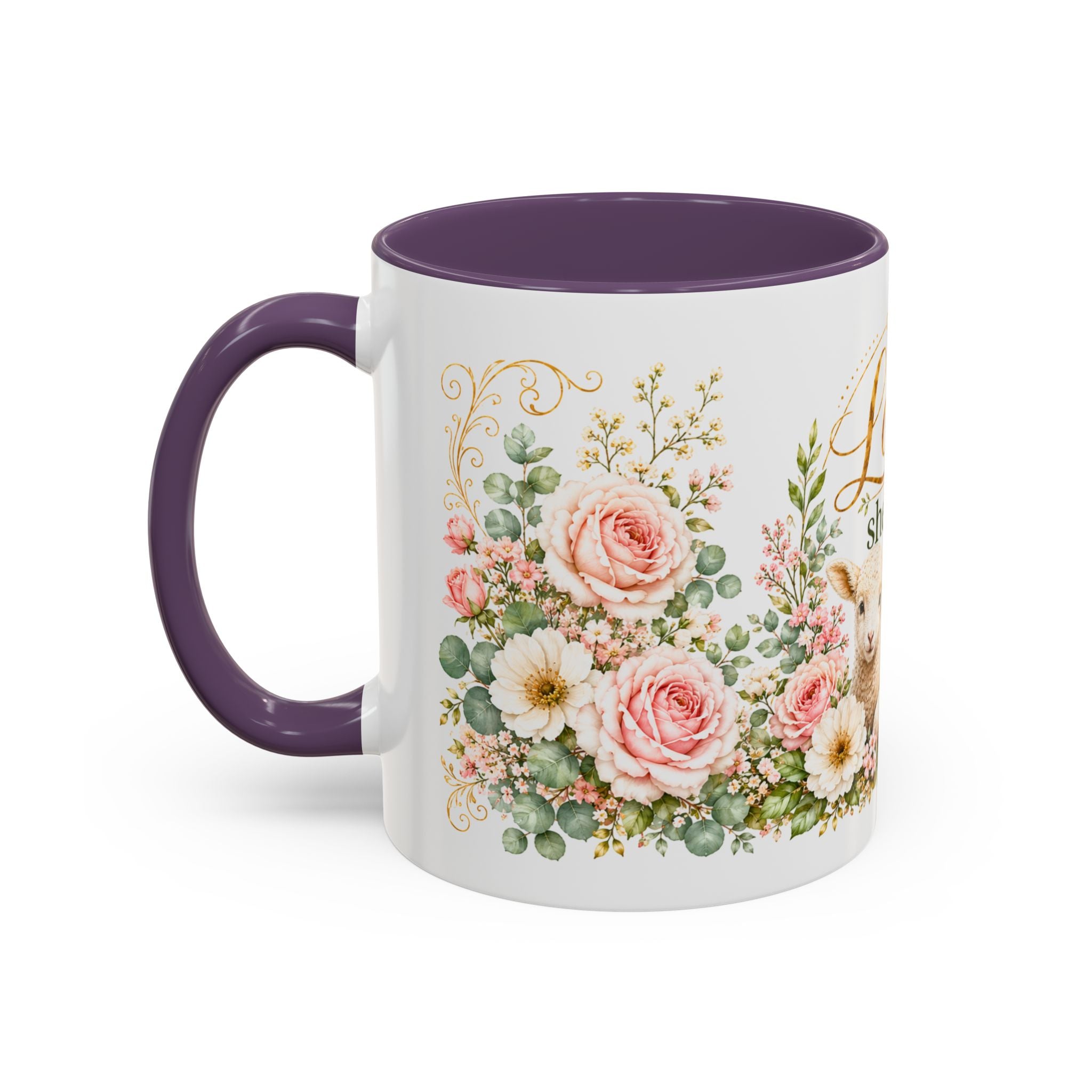The Lord Is My Shepherd Mug, Psalm 23:1 Christian Coffee Cup, Lamb Bible Verse Mug, Faith Gift for Women Men, Religious Gift