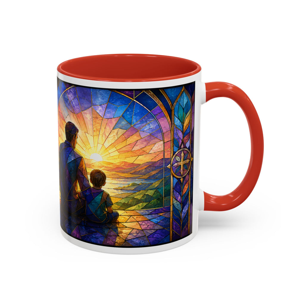 Blessed Dad Mug, Christian Fathers Day Gift, Bible Verse Mug for Dad, Proverbs 17:6 Coffee Cup, Faith Gift for Father Grandpa Husband