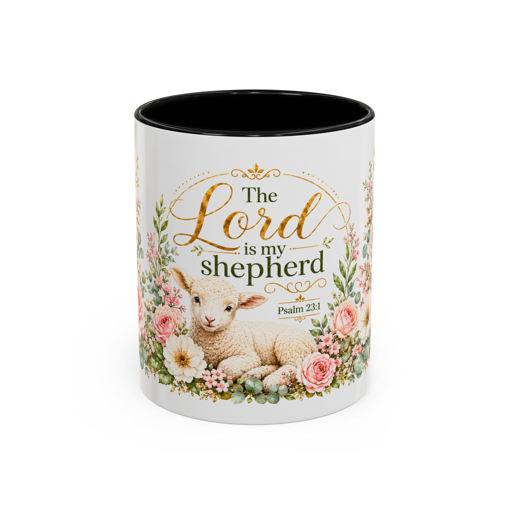 The Lord Is My Shepherd Mug, Psalm 23:1 Christian Coffee Cup, Lamb Bible Verse Mug, Faith Gift for Women Men, Religious Gift