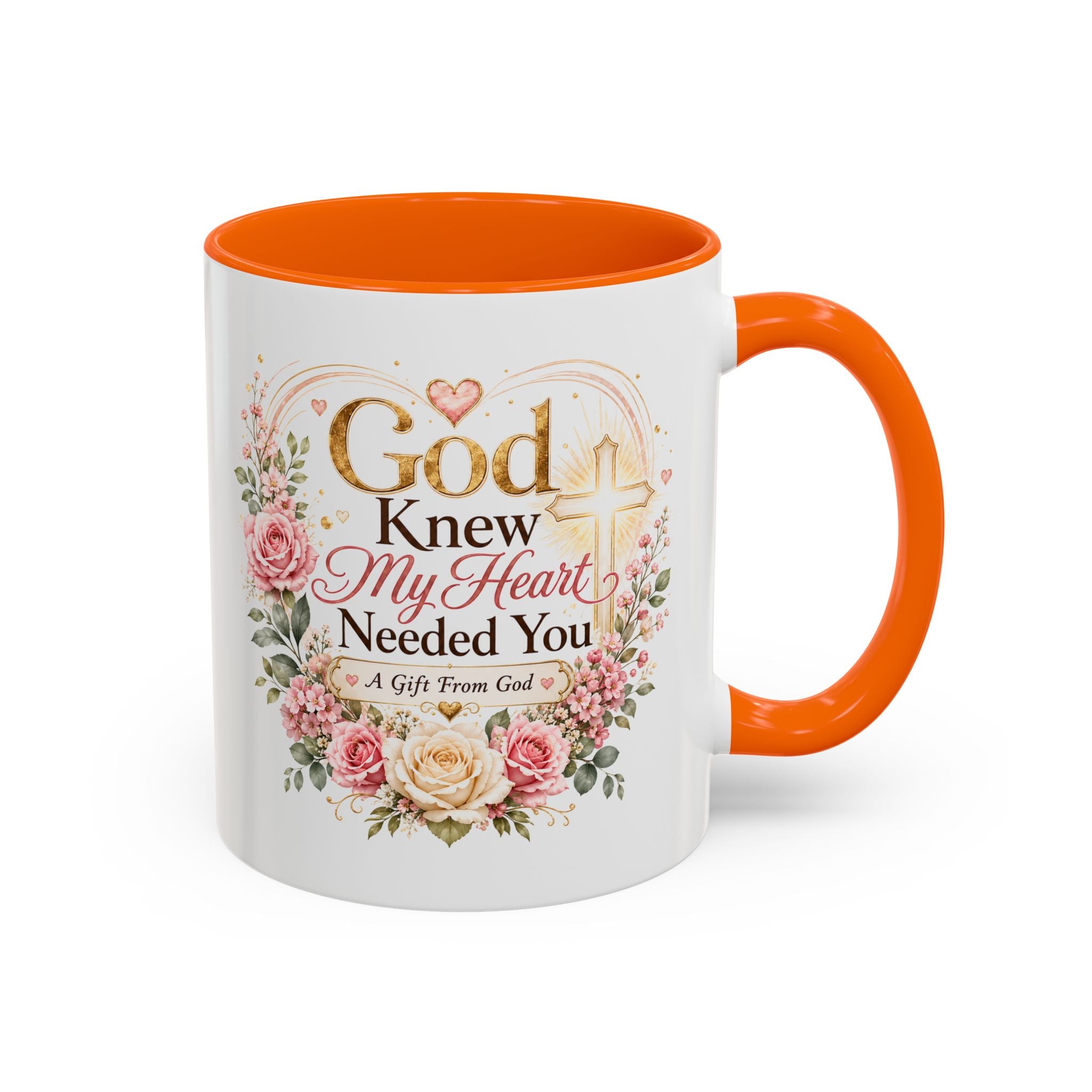 God Knew My Heart Needed You Mug, Christian Love Gift, Romantic Bible Verse Coffee Cup, Gift for Wife Girlfriend Husband Boyfriend