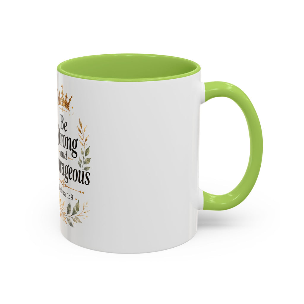 Strong and Courageous Lion Christian Mug | Accent Coffee Mug 11oz 15oz