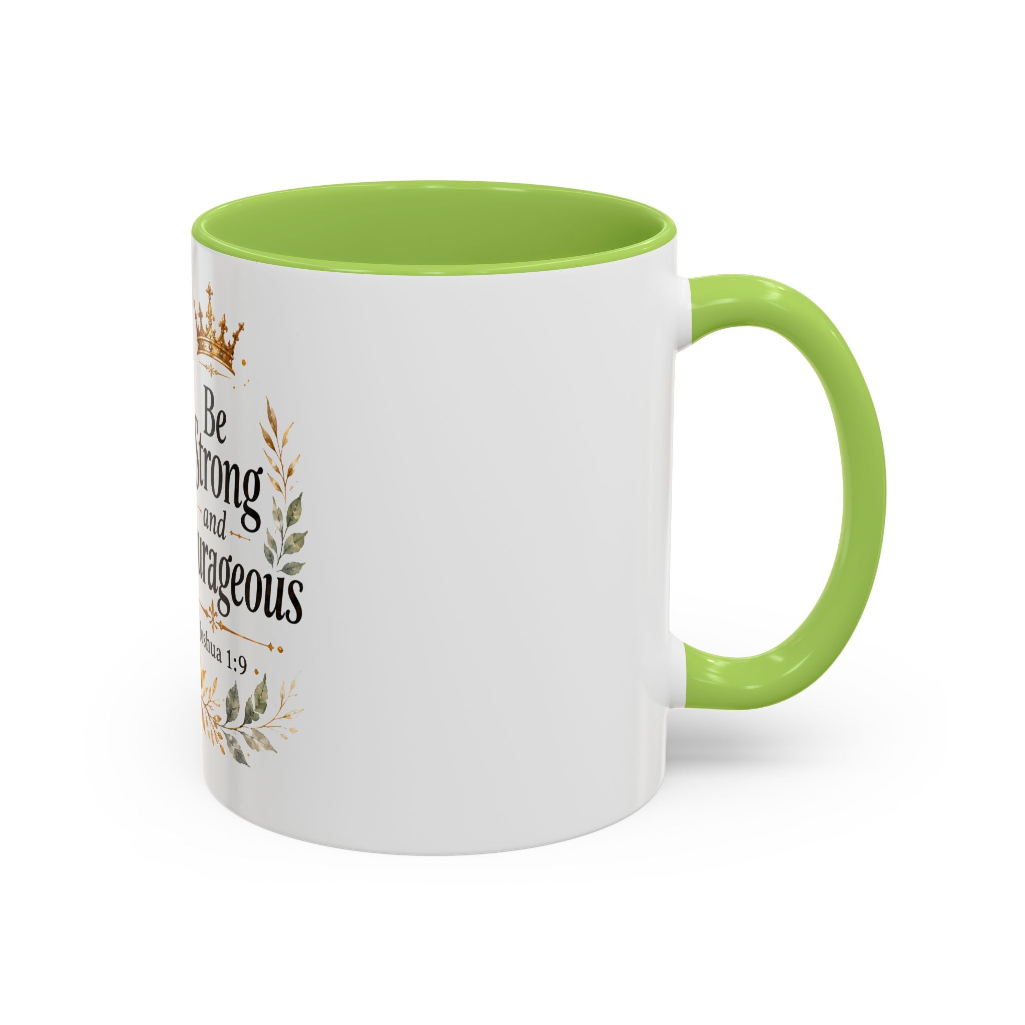 Strong and Courageous Lion Christian Mug | Accent Coffee Mug 11oz 15oz