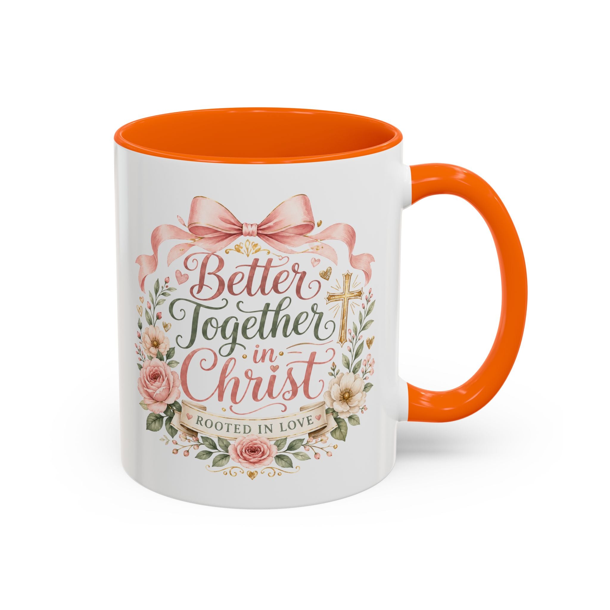 Better Together in Christ Mug, Christian Couple Gift, Rooted in Love Coffee Cup, Faith Wedding Anniversary Mug, Bible Verse Gift