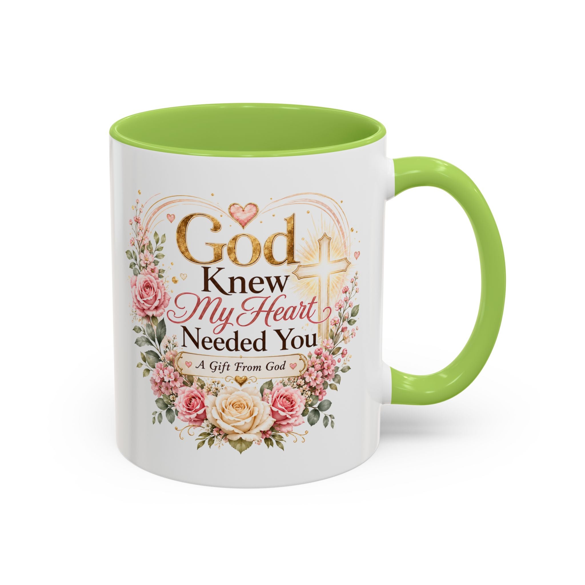 God Knew My Heart Needed You Mug, Christian Love Gift, Romantic Bible Verse Coffee Cup, Gift for Wife Girlfriend Husband Boyfriend