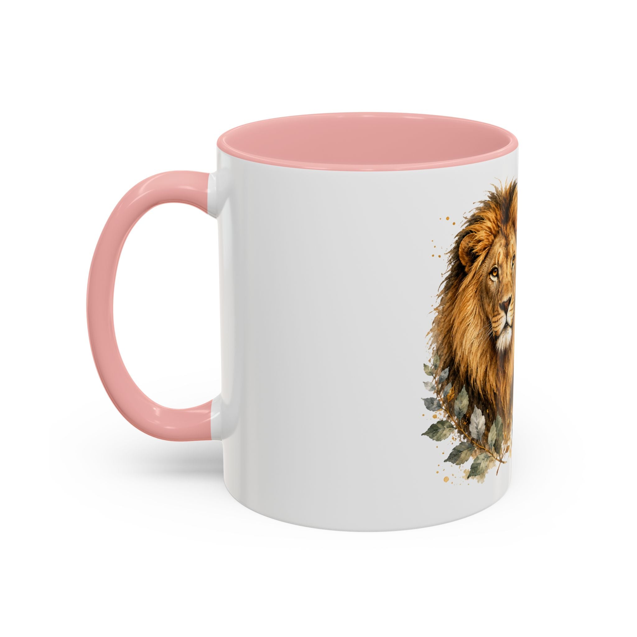 Strong and Courageous Lion Christian Mug | Accent Coffee Mug 11oz 15oz