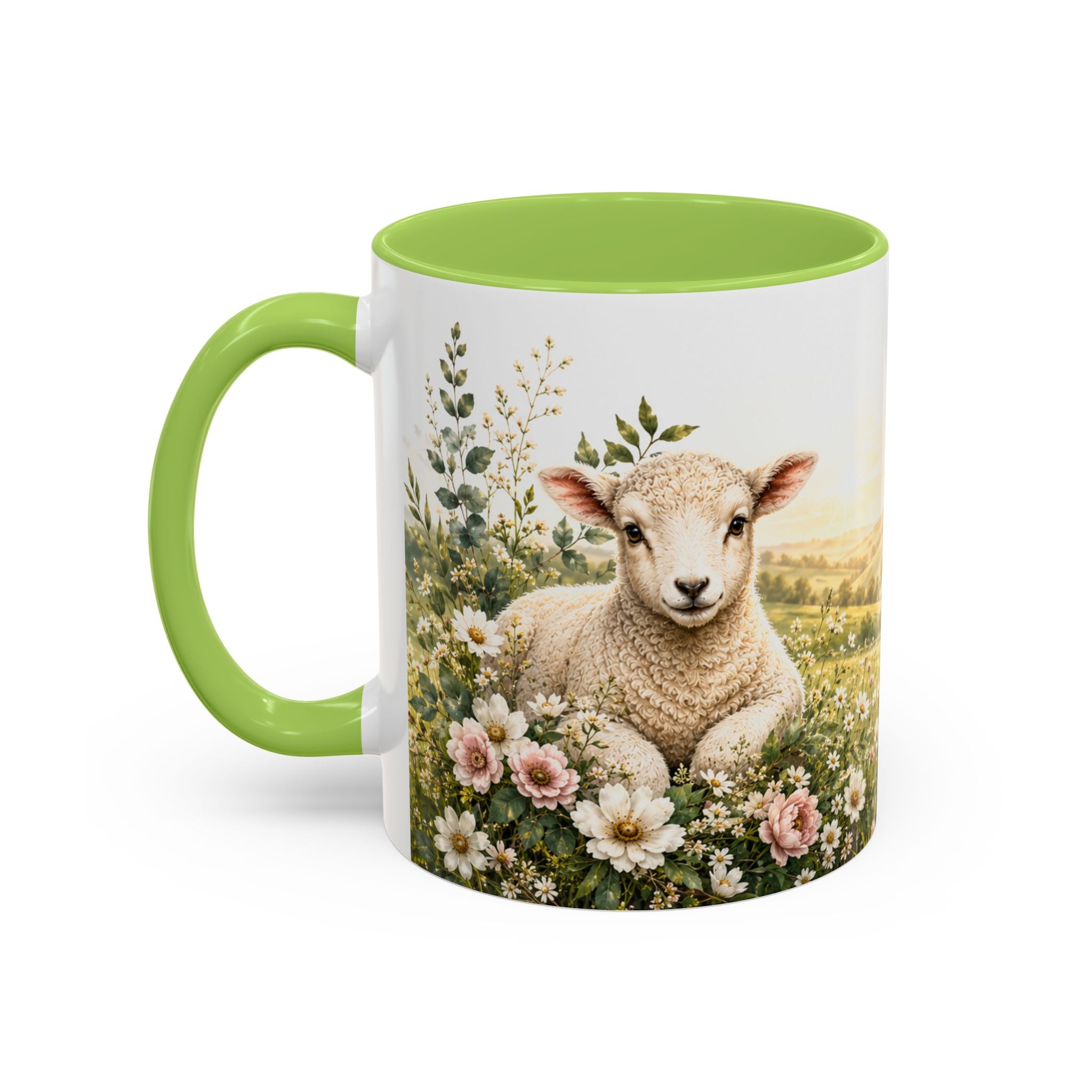 Innocence & Surrender to God Accent Coffee Mug | Religious Faith Scripture