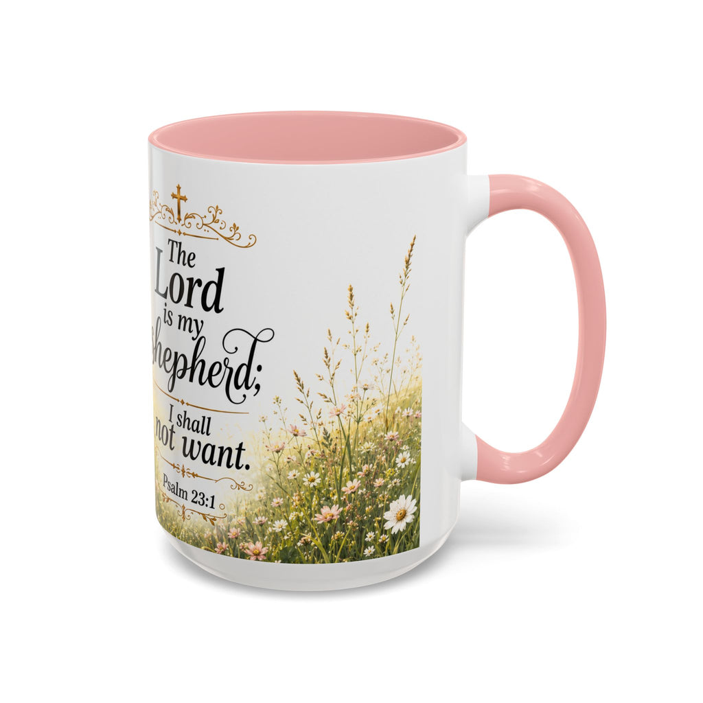 Innocence & Surrender to God Accent Coffee Mug | Religious Faith Scripture