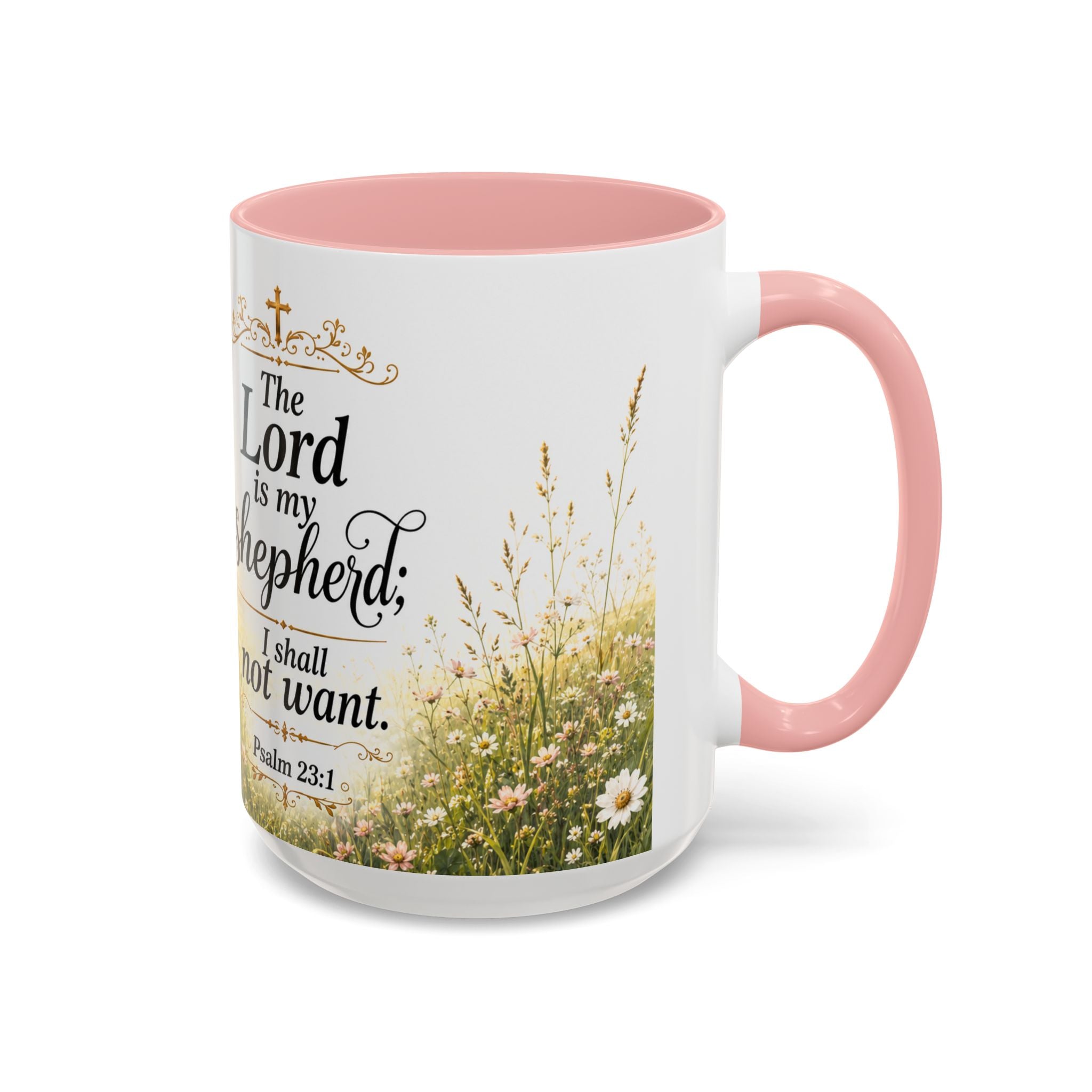 Innocence & Surrender to God Accent Coffee Mug | Religious Faith Scripture