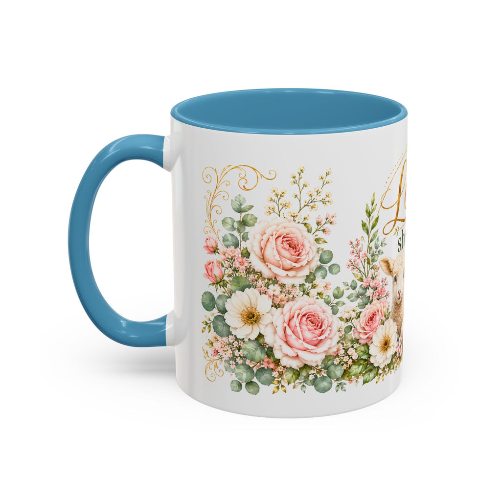 The Lord Is My Shepherd Mug, Psalm 23:1 Christian Coffee Cup, Lamb Bible Verse Mug, Faith Gift for Women Men, Religious Gift