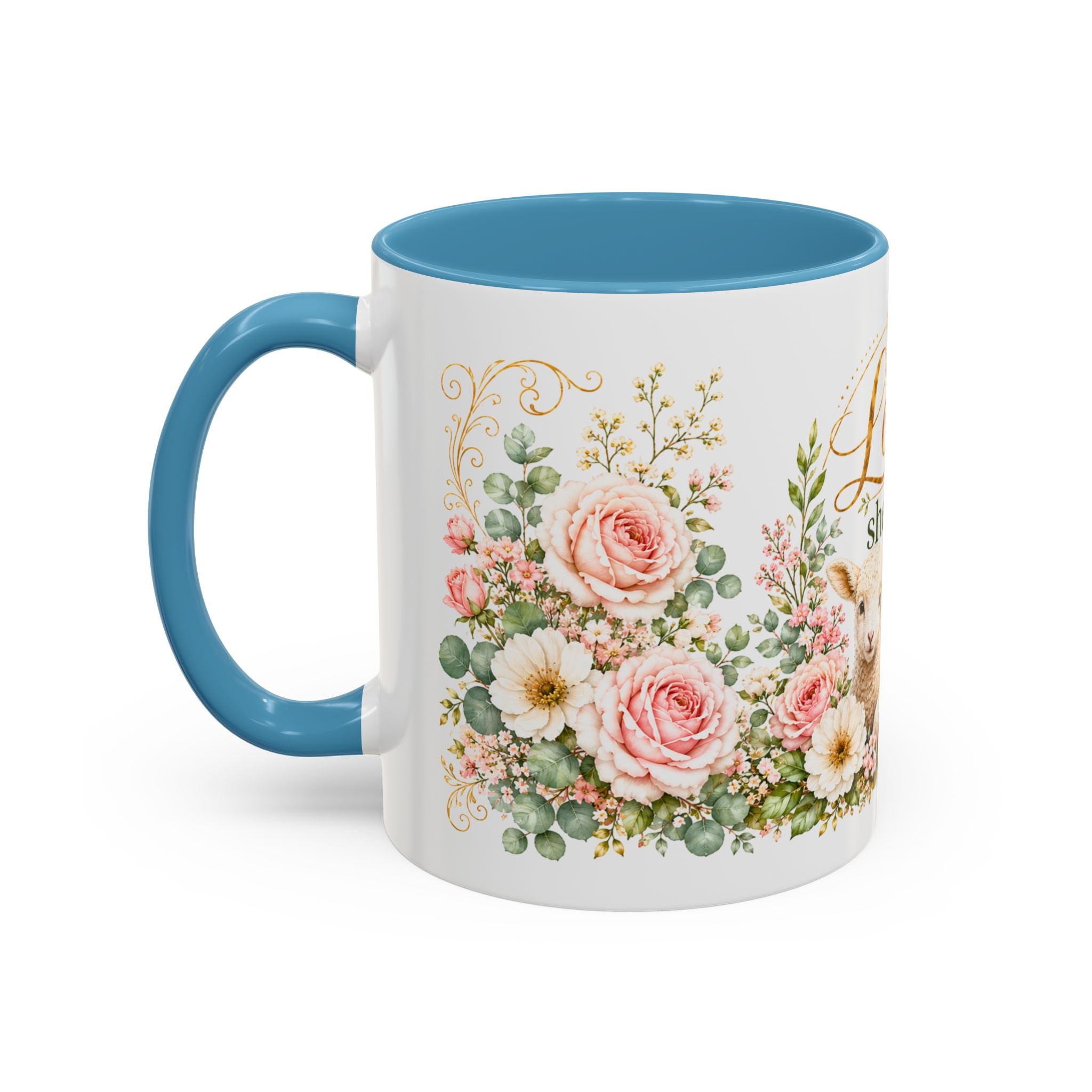 The Lord Is My Shepherd Mug, Psalm 23:1 Christian Coffee Cup, Lamb Bible Verse Mug, Faith Gift for Women Men, Religious Gift