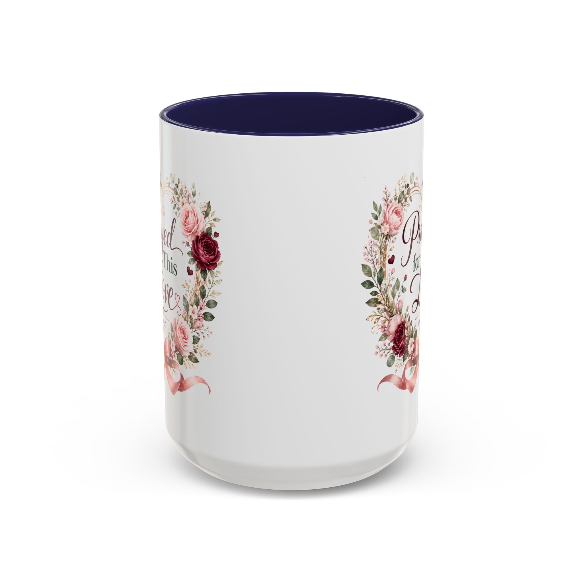 Prayed for This Love Mug, Christian Gift for Wife or Girlfriend, Romantic Bible Verse Mug, James 1:17 Floral Love Coffee Cup