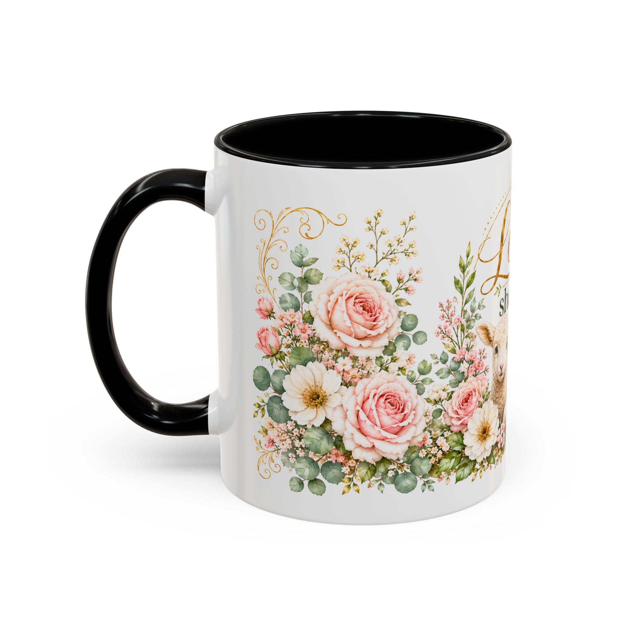 The Lord Is My Shepherd Mug, Psalm 23:1 Christian Coffee Cup, Lamb Bible Verse Mug, Faith Gift for Women Men, Religious Gift