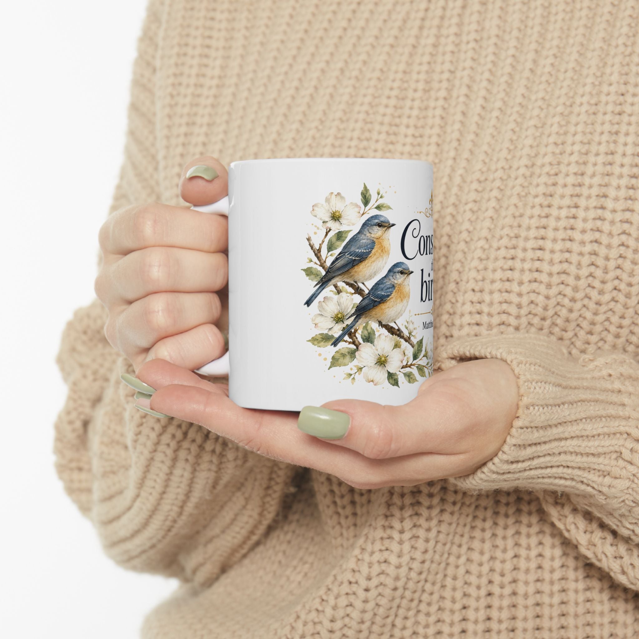 Spiritual Bird Illustration Ceramic Mug | 11oz 15oz