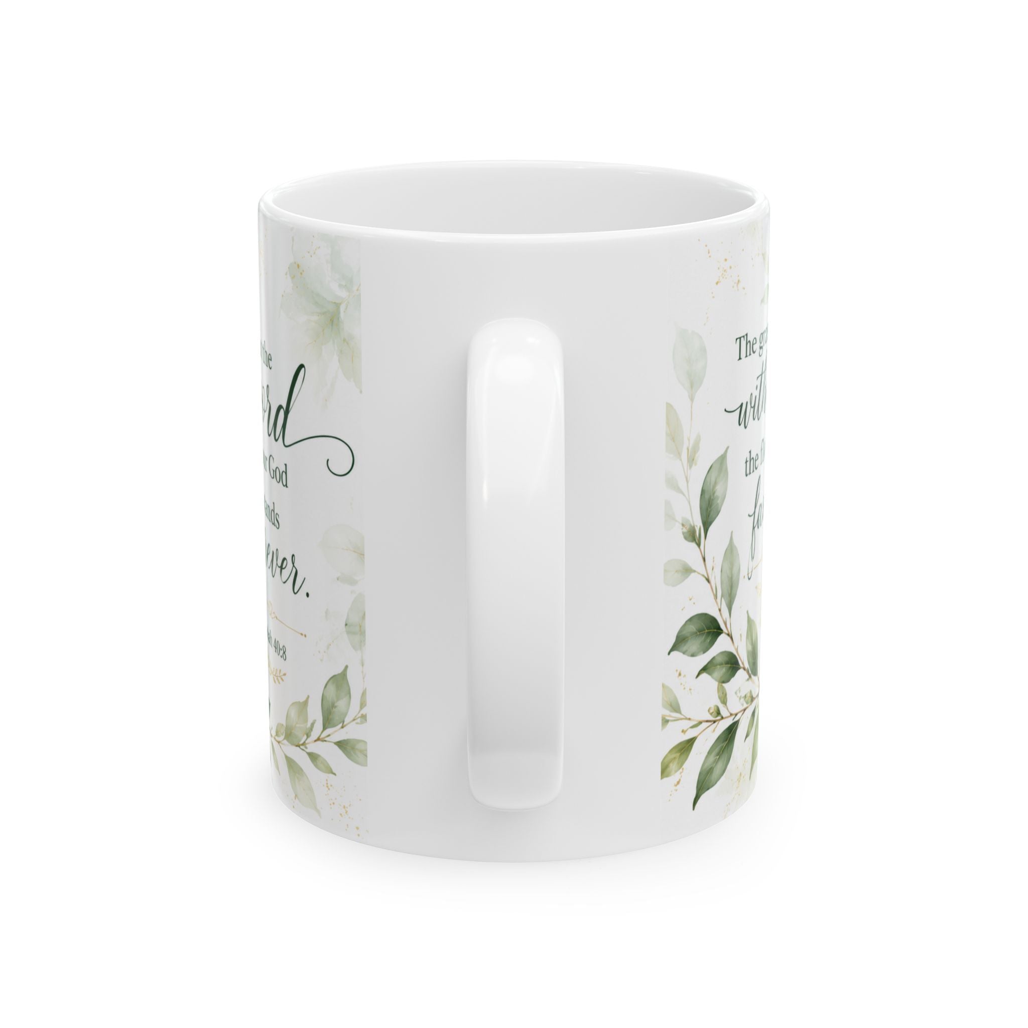 White Magnolia Floral Mug