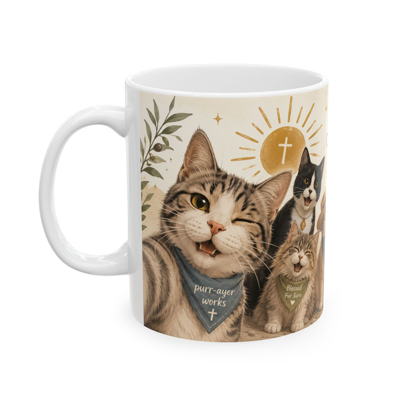Christian Cat Mug, Cat Lover Coffee Mug, Bible Verse Mug, Im Going to Have a Blessed Day Mug