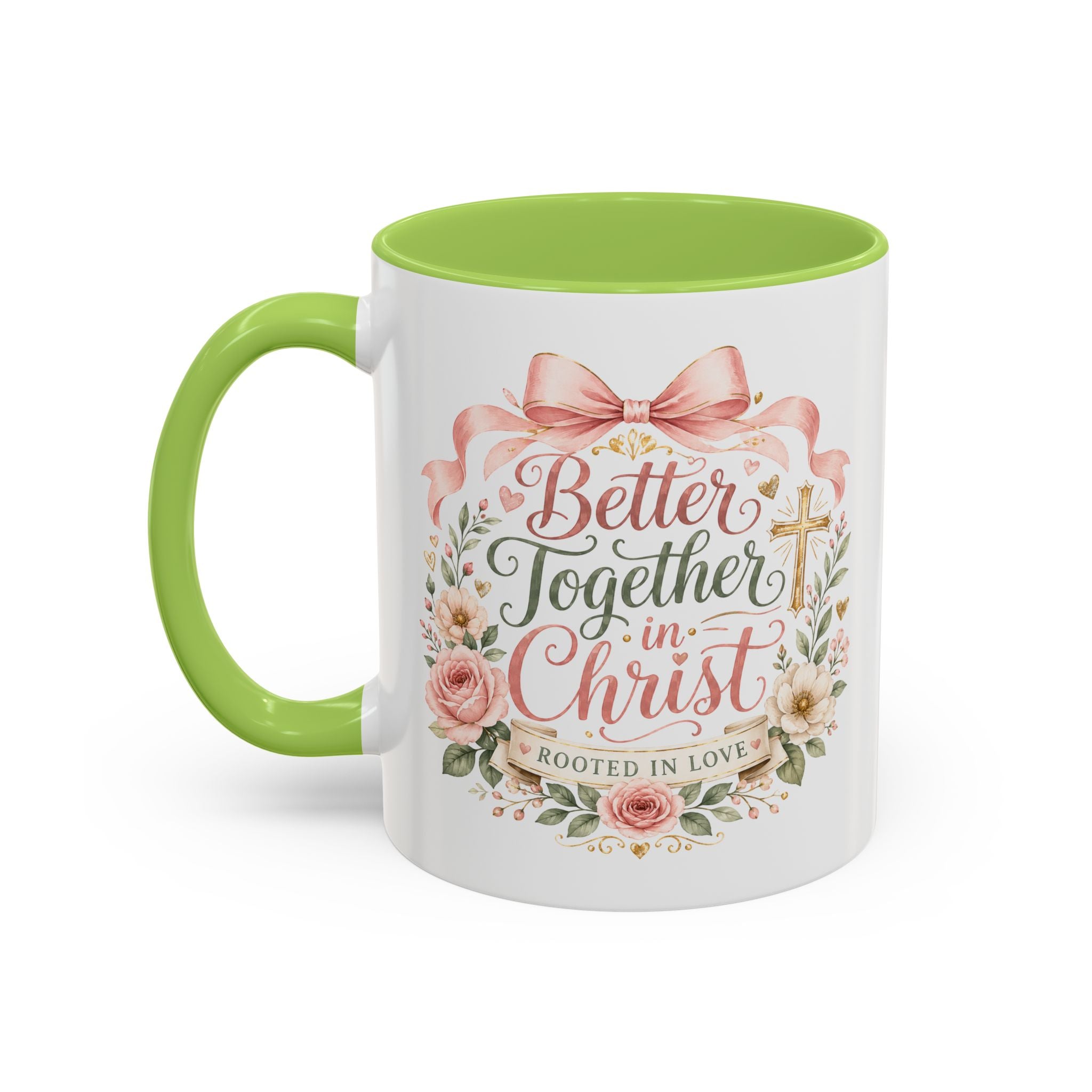 Better Together in Christ Mug, Christian Couple Gift, Rooted in Love Coffee Cup, Faith Wedding Anniversary Mug, Bible Verse Gift