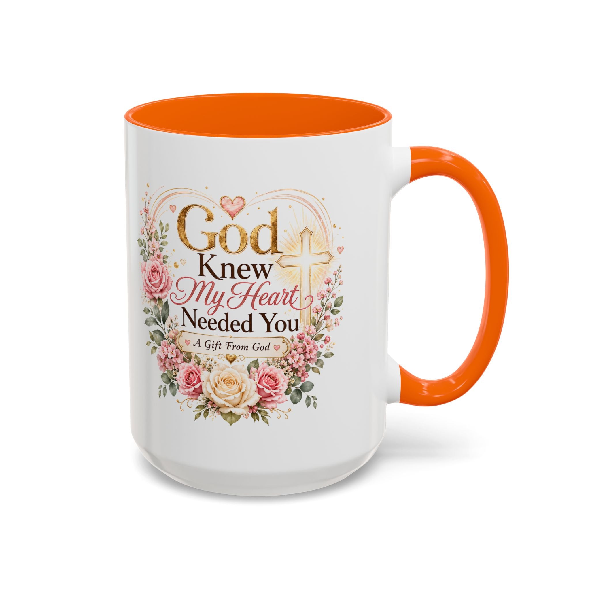 God Knew My Heart Needed You Mug, Christian Love Gift, Romantic Bible Verse Coffee Cup, Gift for Wife Girlfriend Husband Boyfriend