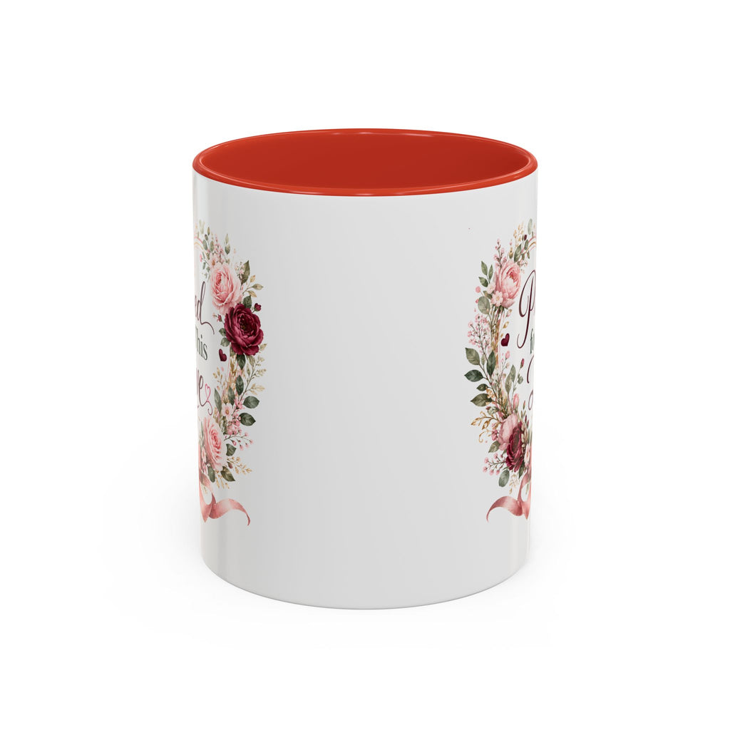 Prayed for This Love Mug, Christian Gift for Wife or Girlfriend, Romantic Bible Verse Mug, James 1:17 Floral Love Coffee Cup