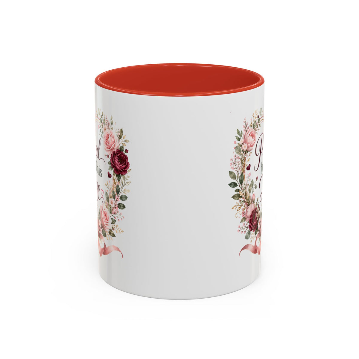 Prayed for This Love Mug, Christian Gift for Wife or Girlfriend, Romantic Bible Verse Mug, James 1:17 Floral Love Coffee Cup