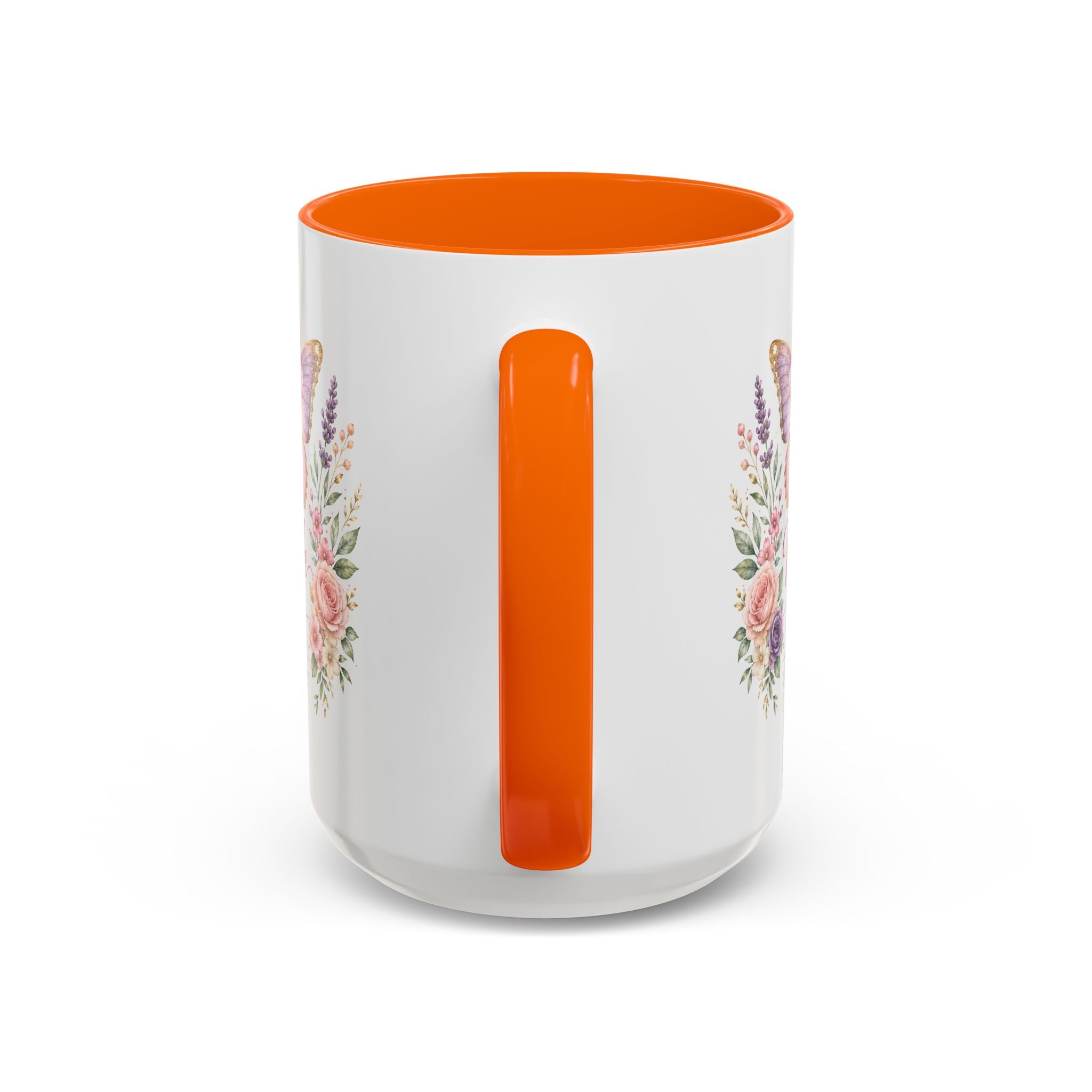 Biblical Butterfly Cup Accent Coffee Mug | Scripture Floral Ceramic