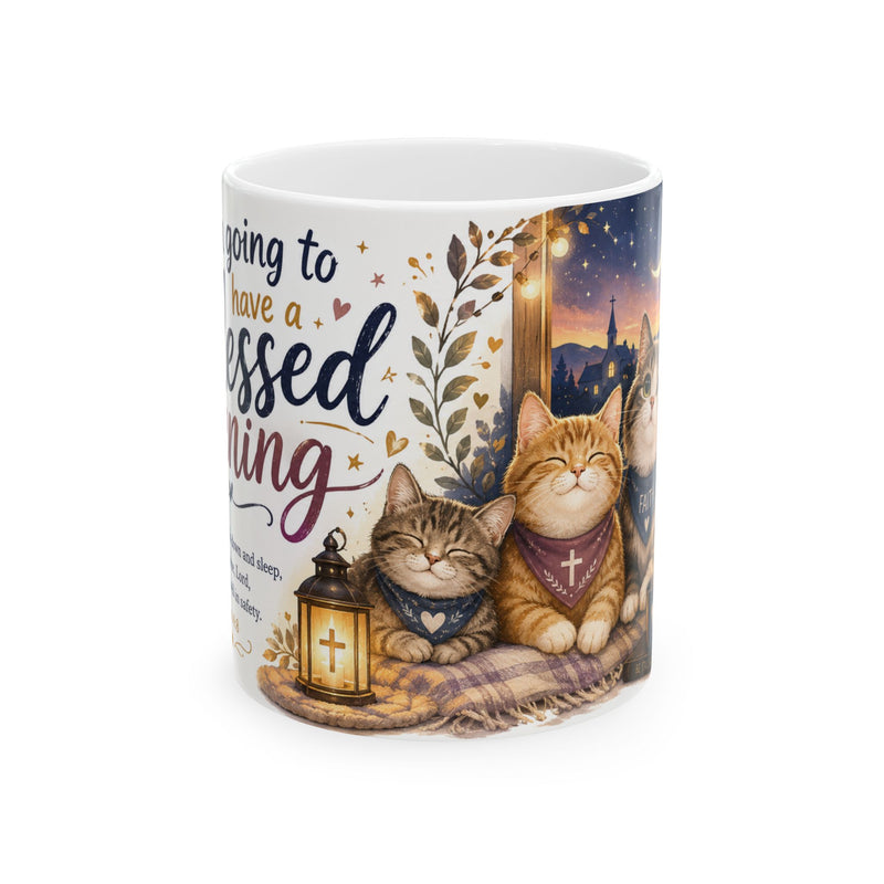 Christian Cat Mug, Faithful Kittens Coffee Cup