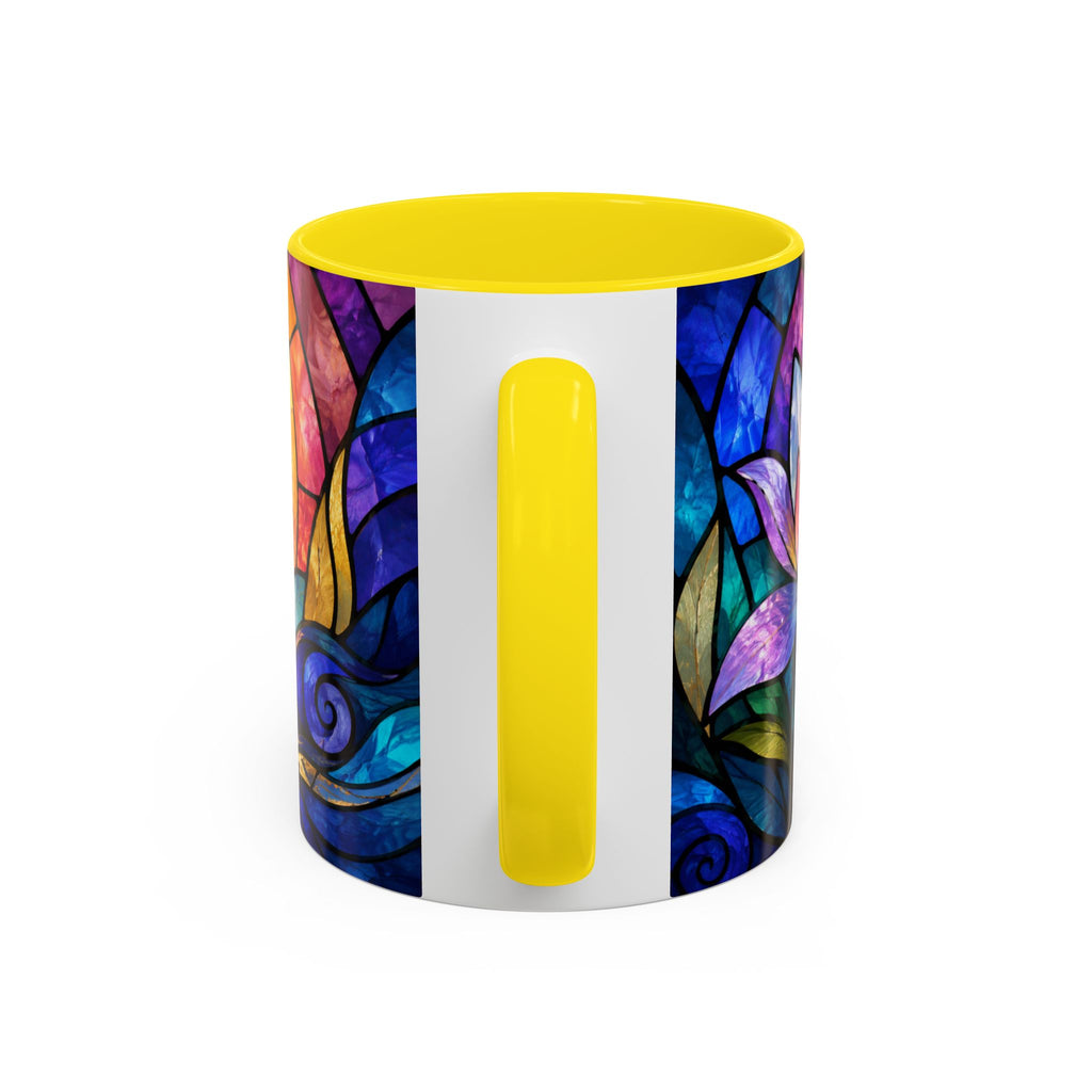 Matthew 11:28 Bible Verse Mug, Christian Coffee Cup, Come To Me All Who Are Weary Mug, Stained Glass Scripture Gift, Faith Prayer Mug
