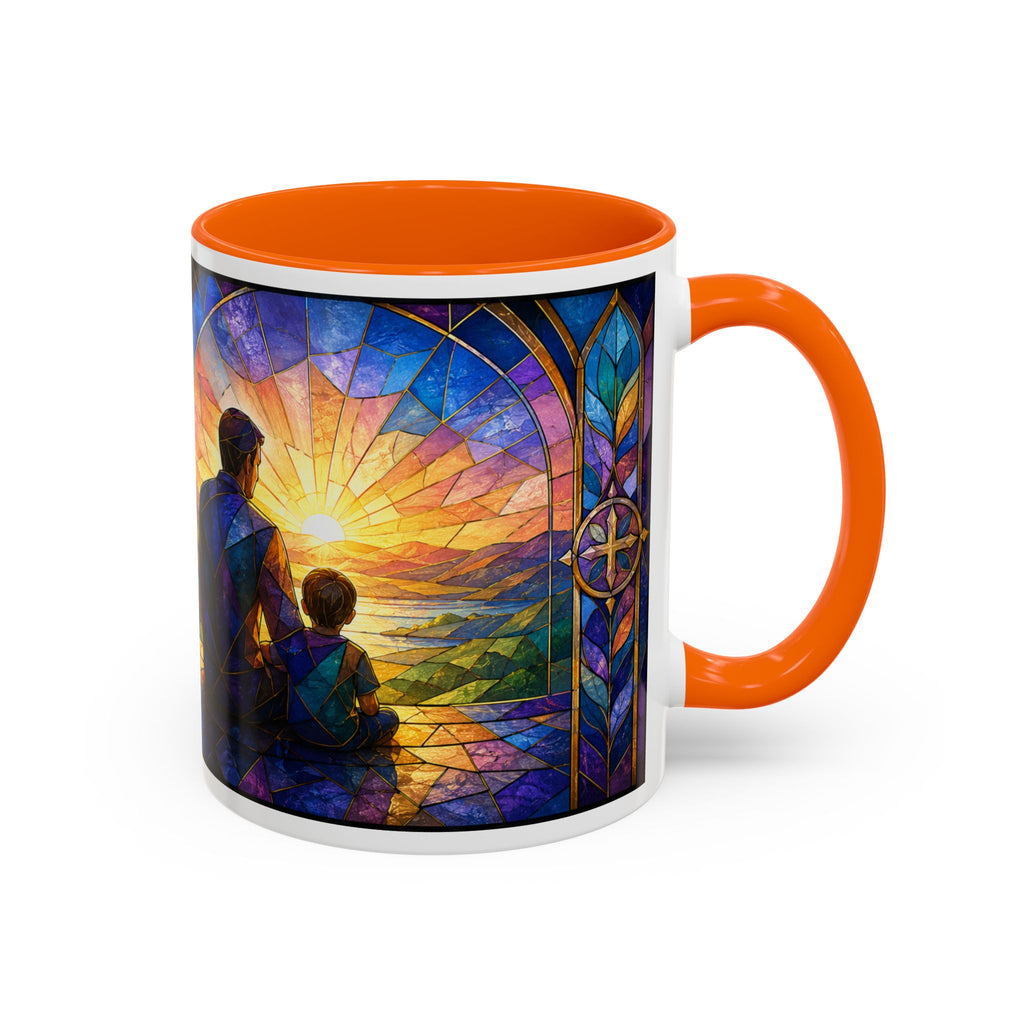 Blessed Dad Mug, Christian Fathers Day Gift, Bible Verse Mug for Dad, Proverbs 17:6 Coffee Cup, Faith Gift for Father Grandpa Husband