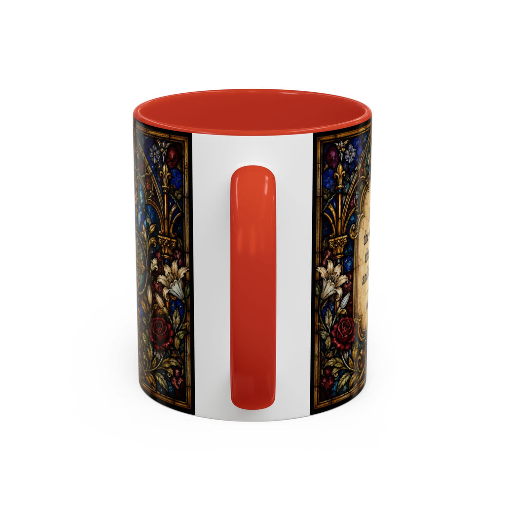Sacred Heart Jesus Stained Glass Mug | Accent Coffee Mug