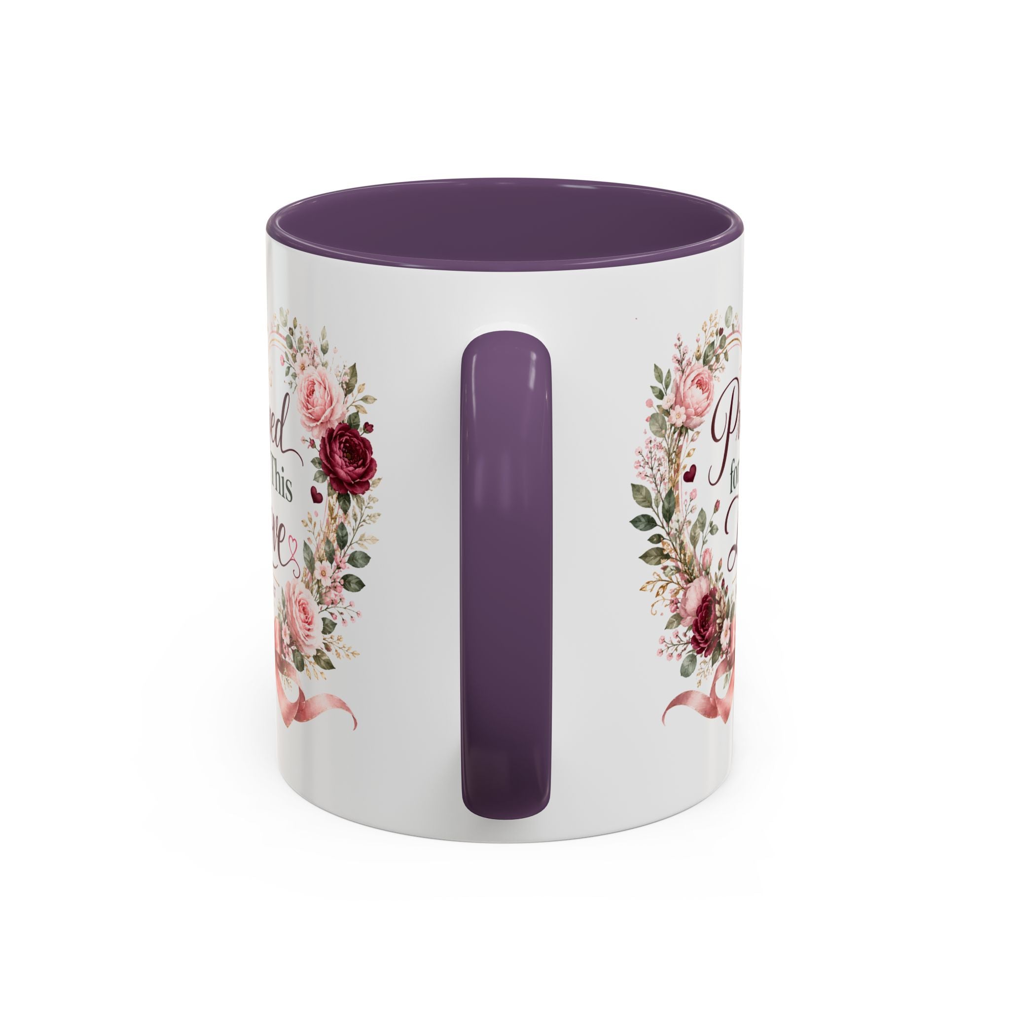 Prayed for This Love Mug, Christian Gift for Wife or Girlfriend, Romantic Bible Verse Mug, James 1:17 Floral Love Coffee Cup