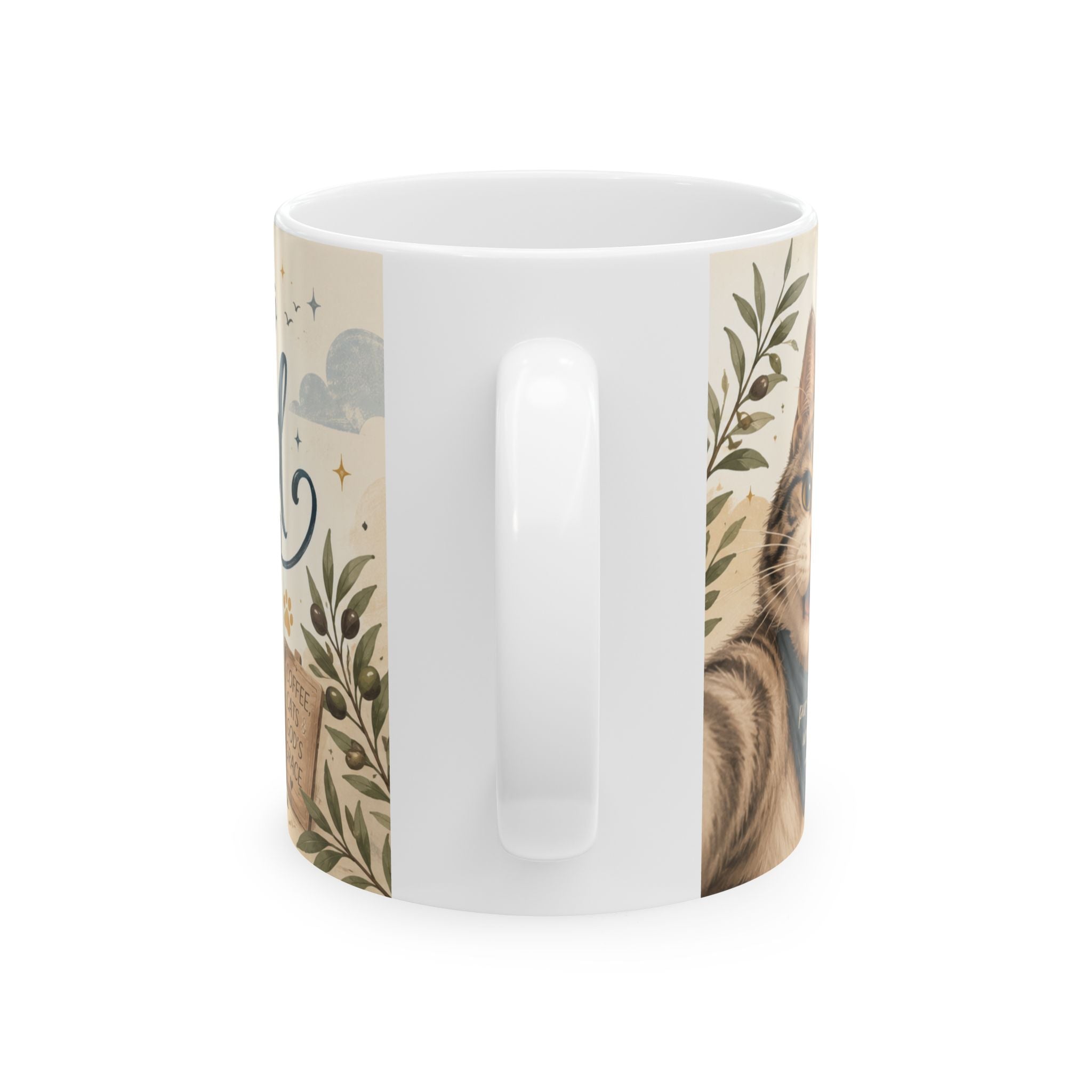 Christian Cat Mug, Cat Lover Coffee Mug, Bible Verse Mug, I'm Going to Have a Blessed Day Mug, Psalm 118:24 Christian Gift, Cute Faith Coffee Cup