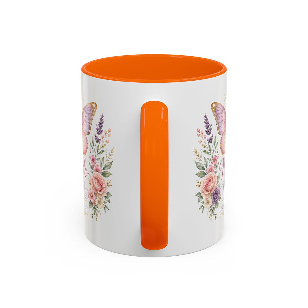 Biblical Butterfly Cup Accent Coffee Mug | Scripture Floral Ceramic