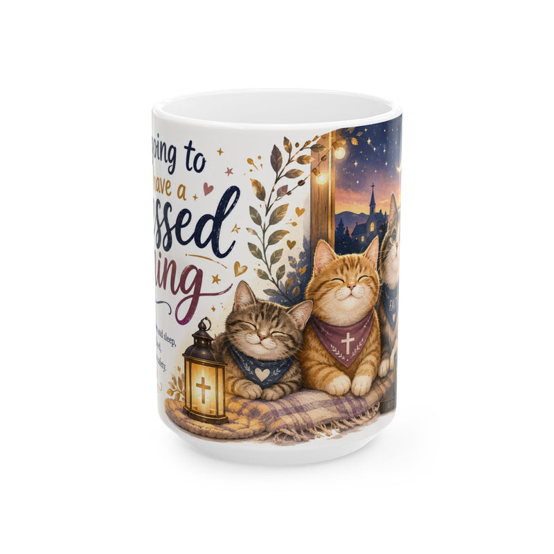 Christian Cat Mug, Faithful Kittens Coffee Cup