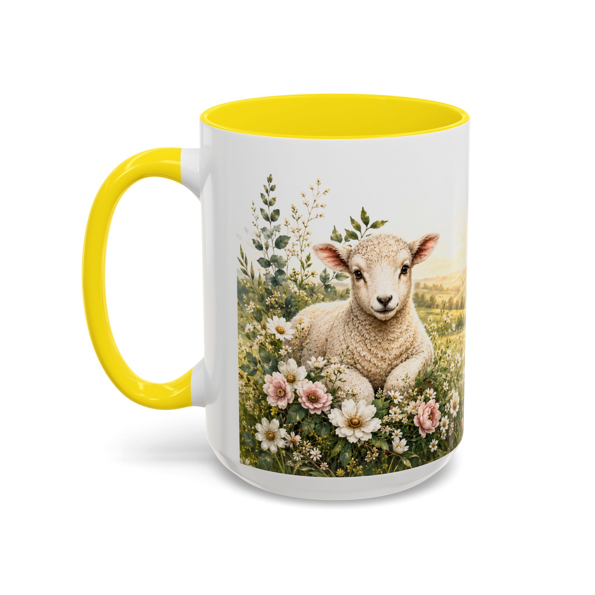 Innocence & Surrender to God Accent Coffee Mug | Religious Faith Scripture