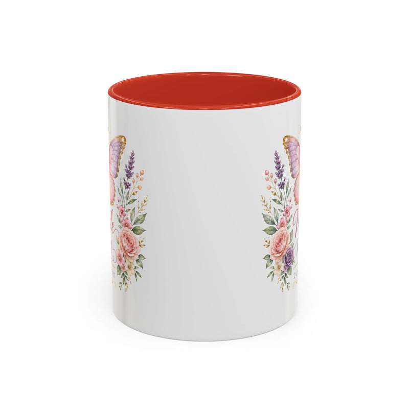 Butterfly Accent Coffee Mug | 11oz 15oz Ceramic