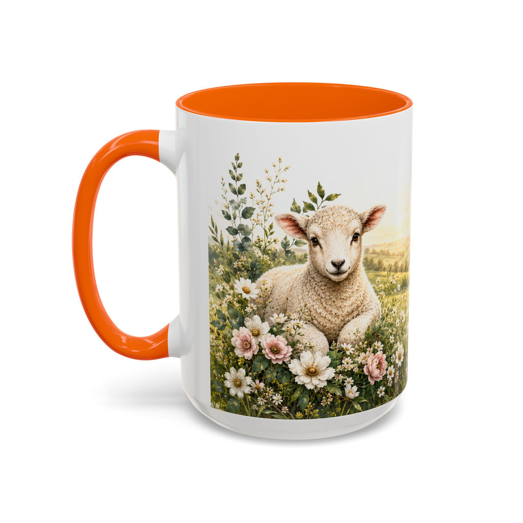 Innocence & Surrender to God Accent Coffee Mug | Religious Faith Scripture