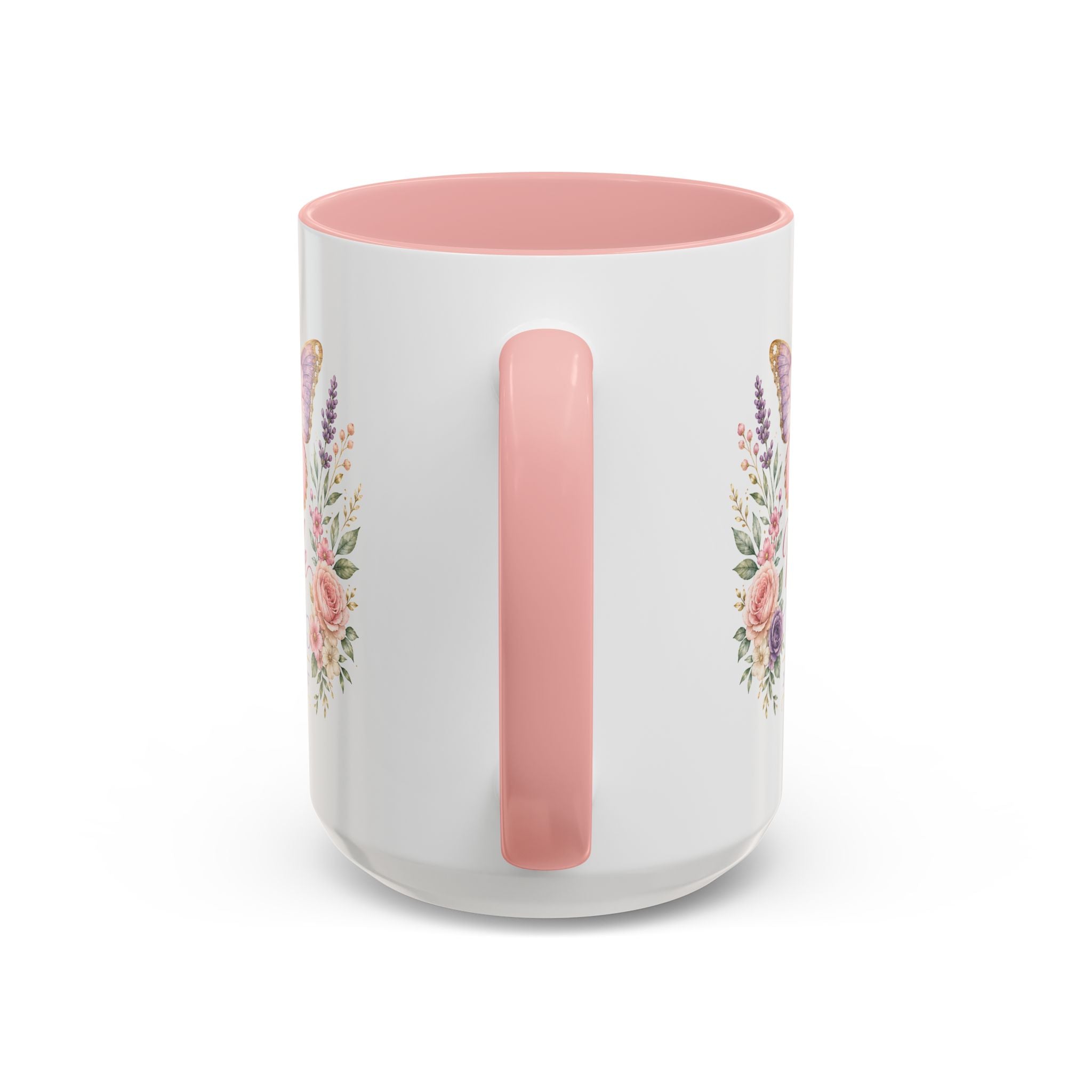 Biblical Butterfly Cup Accent Coffee Mug | Scripture Floral Ceramic