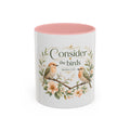 Spiritual Birds Illustration Accent Coffee Mug | Girly Bird Art 11oz 15oz