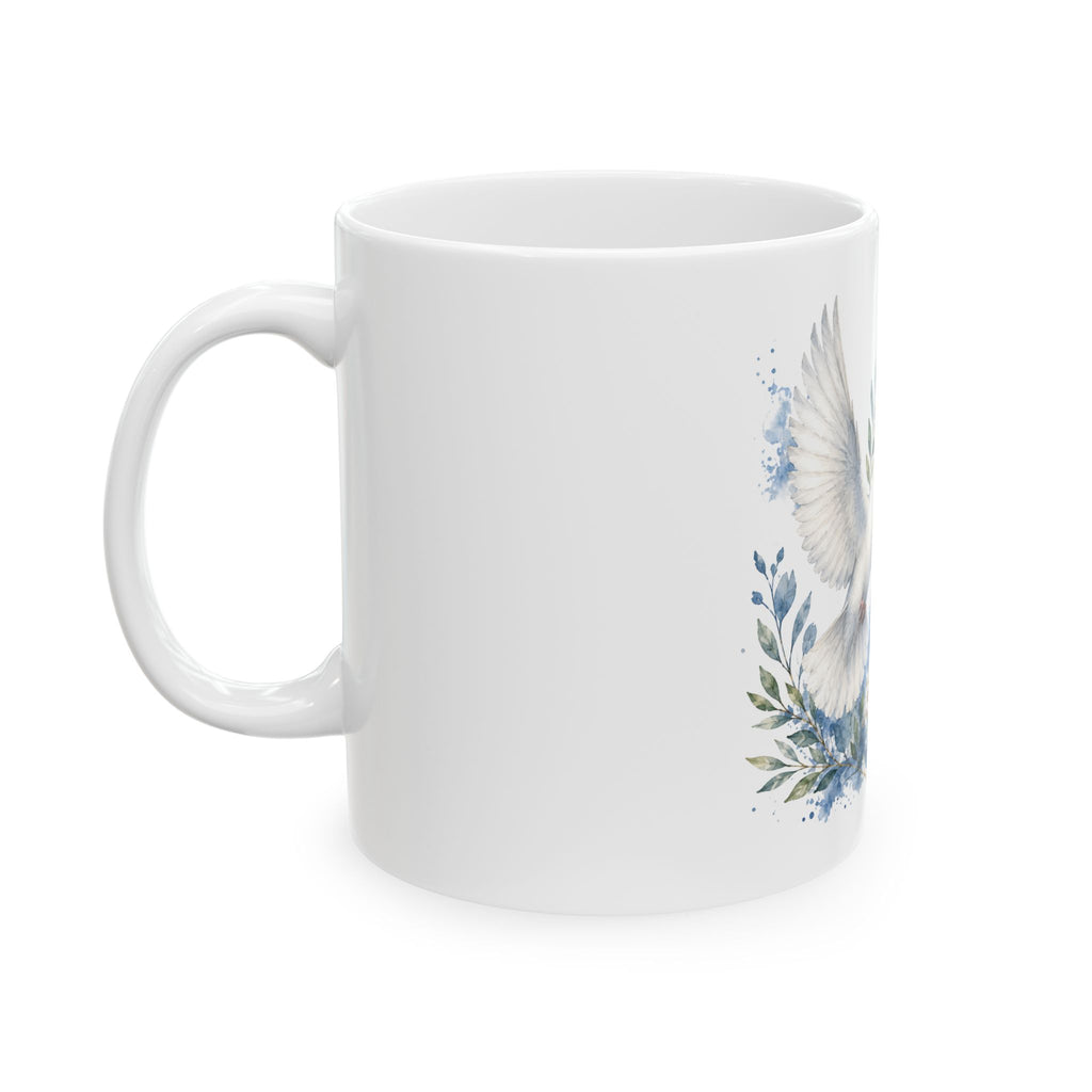 White Dove of God Mug | Peace Bird Ceramic Mug