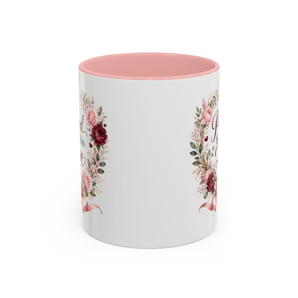 Prayed for This Love Mug, Christian Gift for Wife or Girlfriend, Romantic Bible Verse Mug, James 1:17 Floral Love Coffee Cup