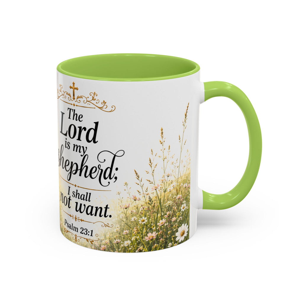 Innocence & Surrender to God Accent Coffee Mug | Religious Faith Scripture